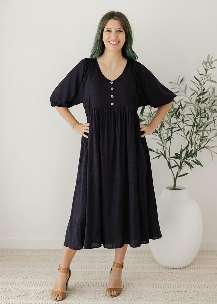 Coralie Peak Maxi Dress