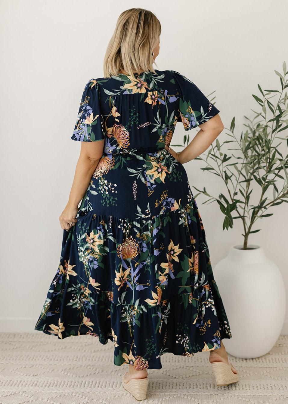 Harper Maxi Dress in Midnight Bloom