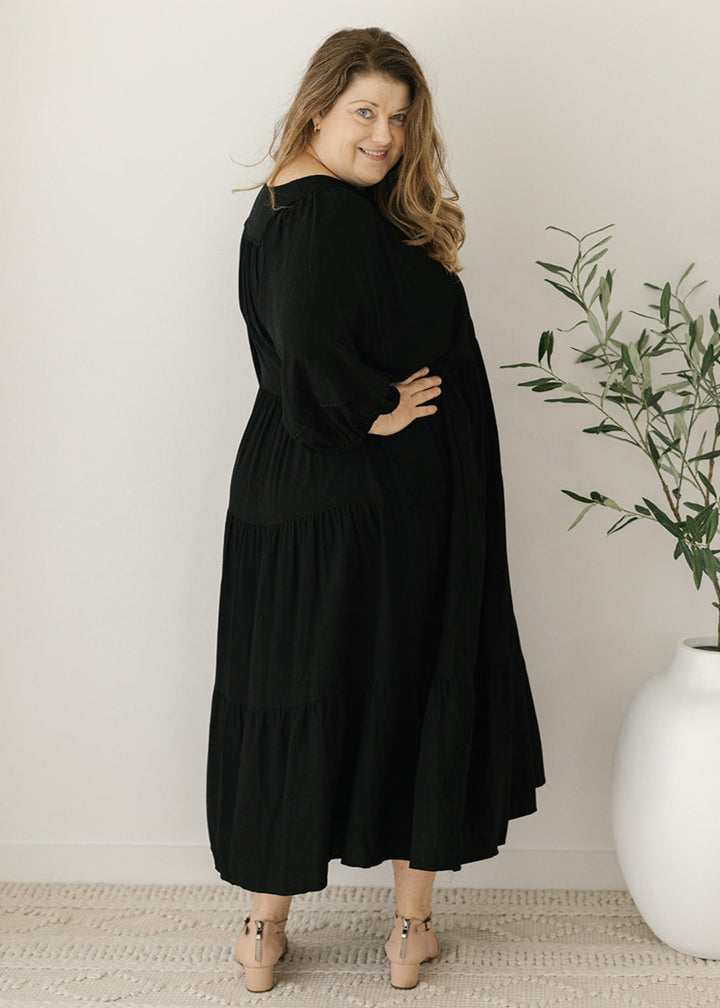 Lewis Maxi Dress in Black