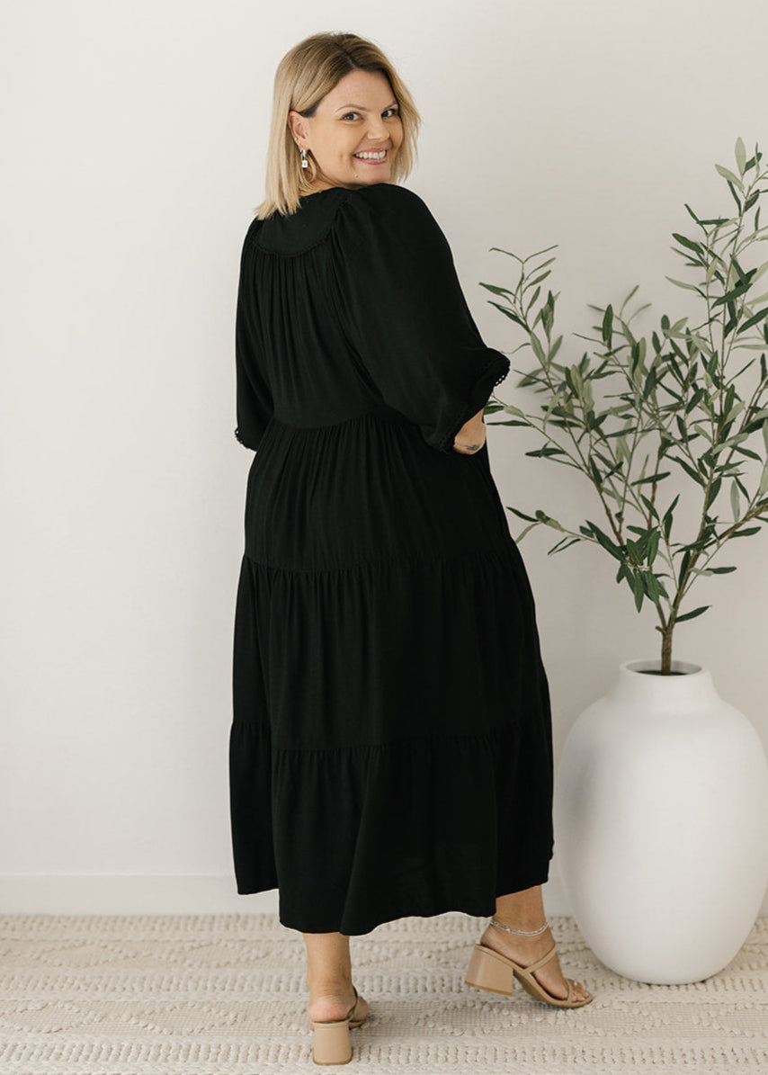 Lewis Maxi Dress in Black