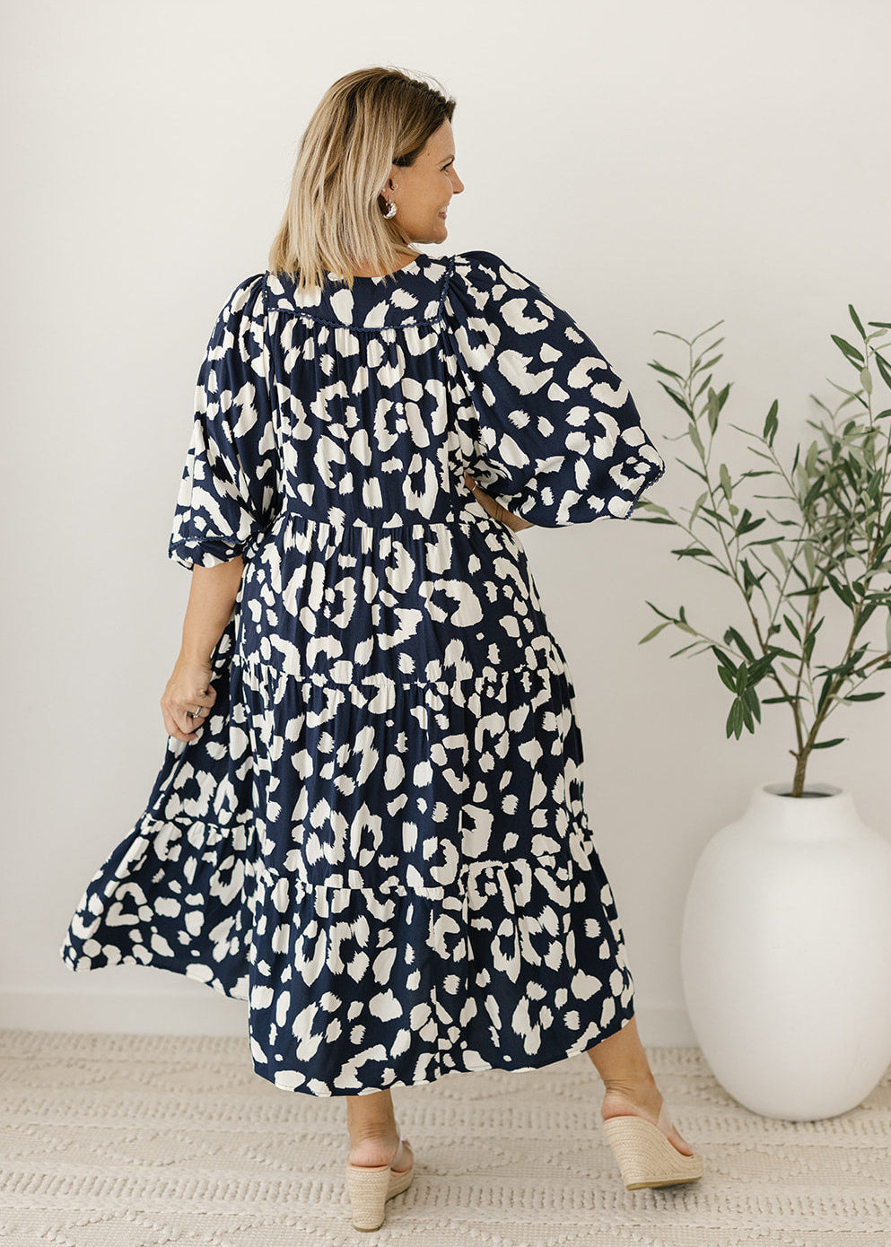 Lewis Maxi Dress in Wild Navy