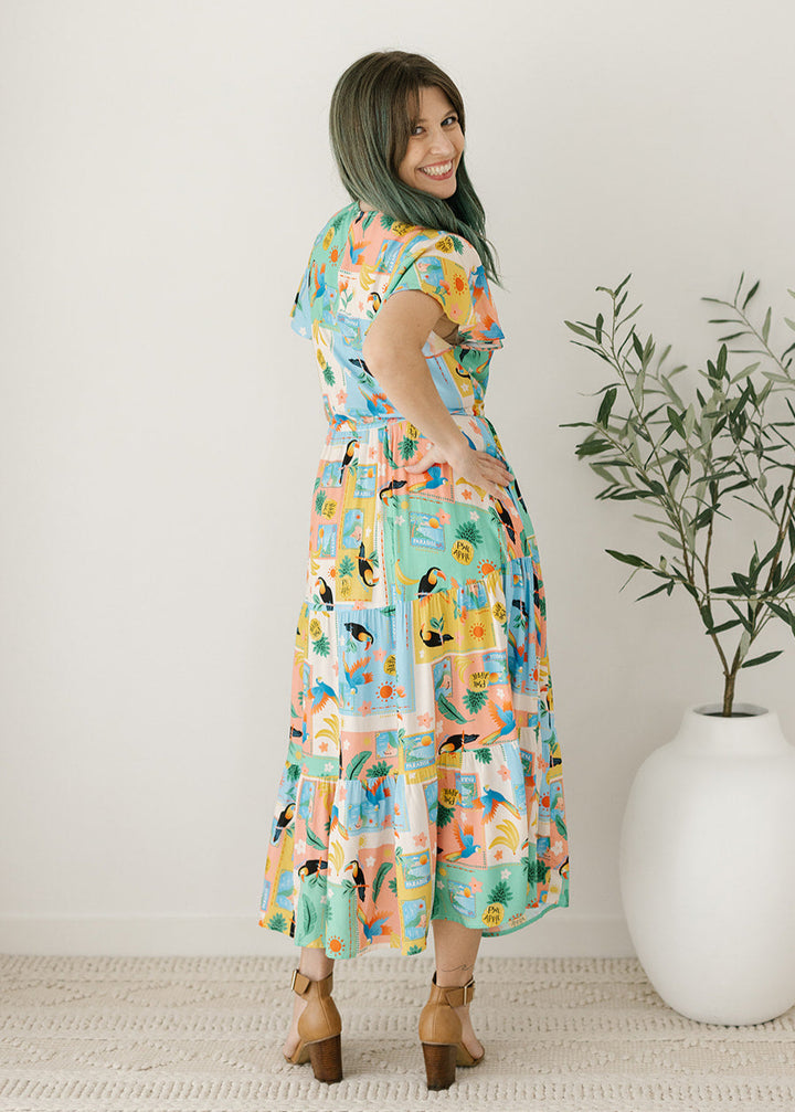 Lorelai Midi Dress in Paradiso