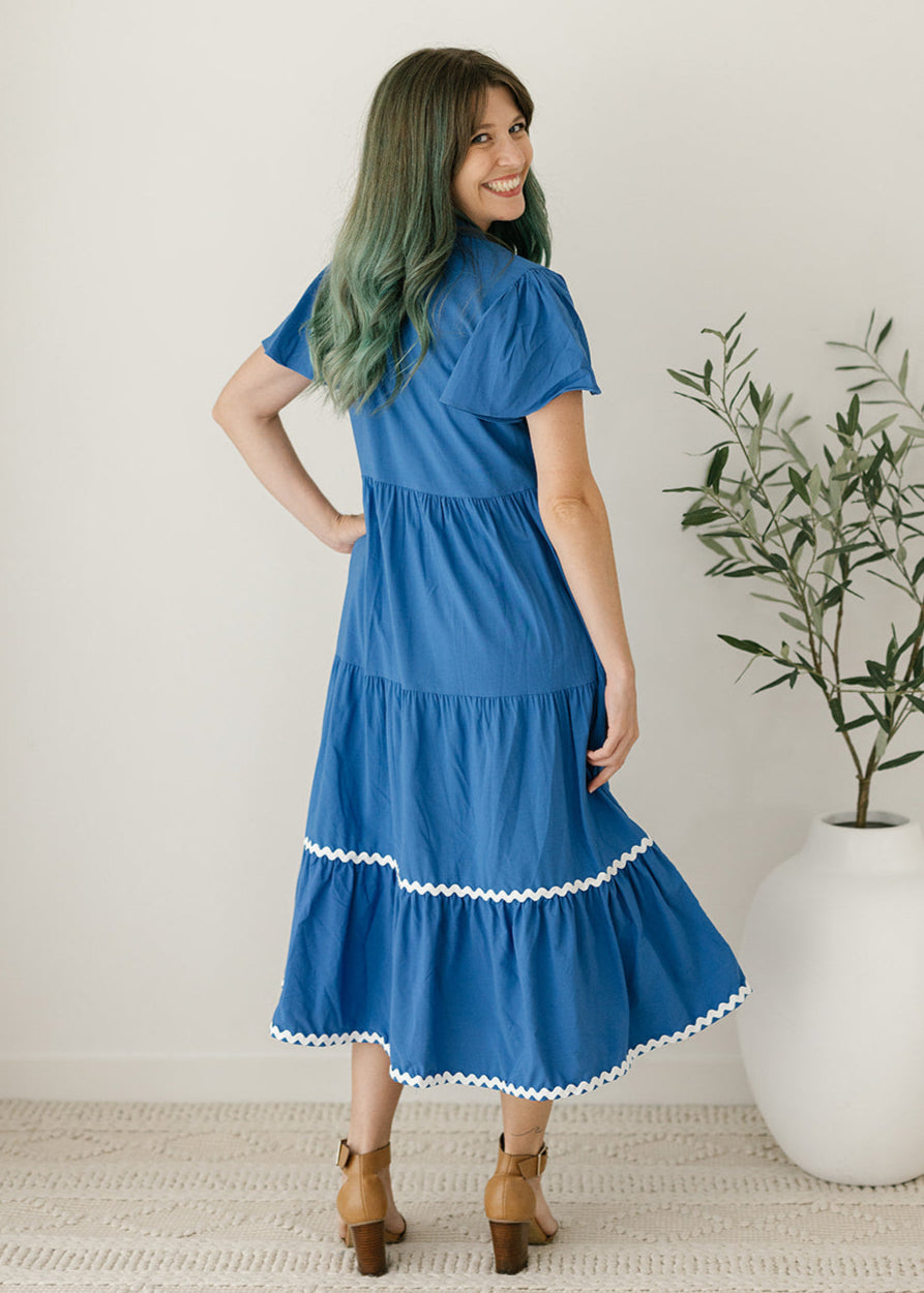 Naomi Midi Dress in Colbolt