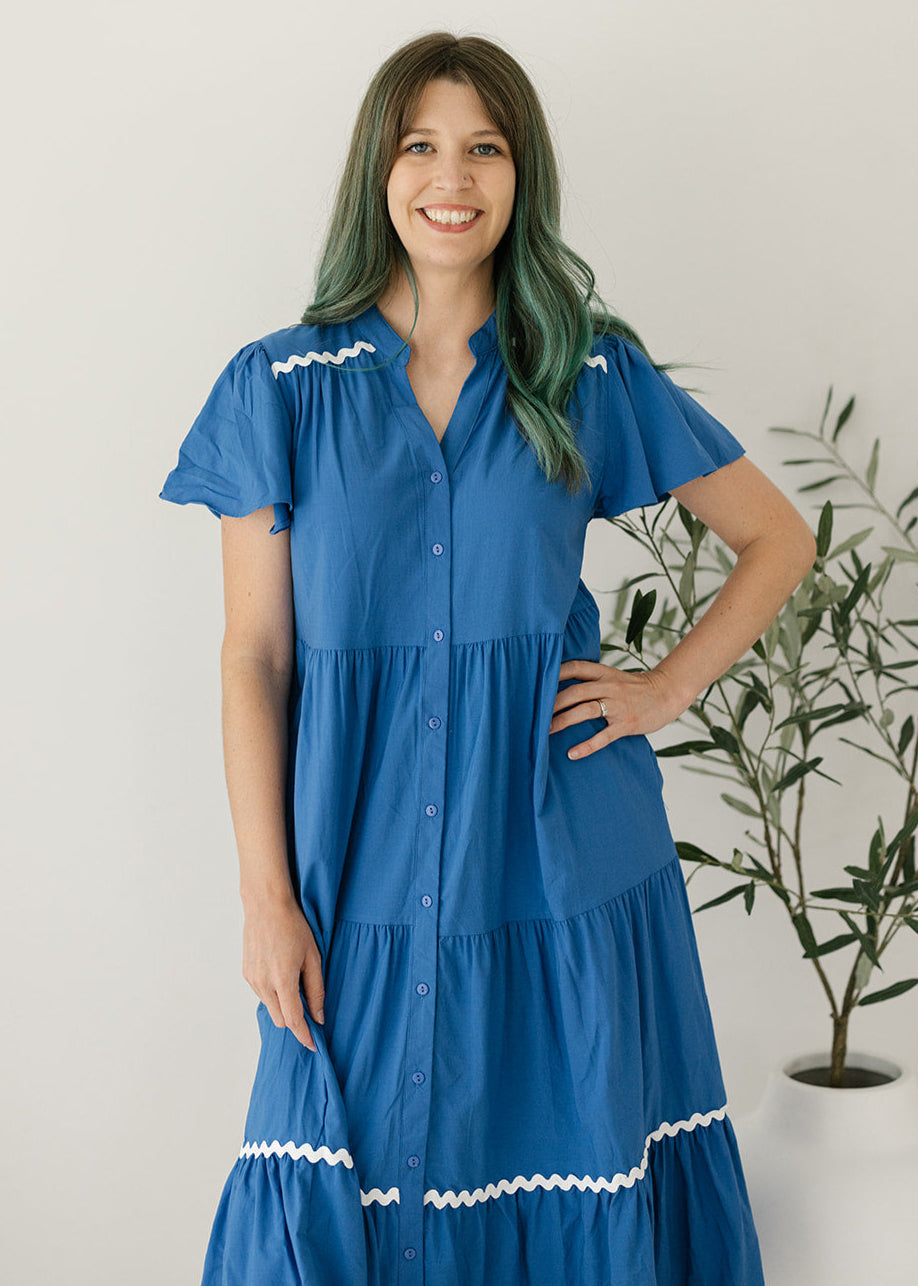 Naomi Midi Dress in Colbolt