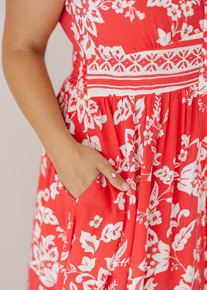 Scarlet Midi Dress in Noel