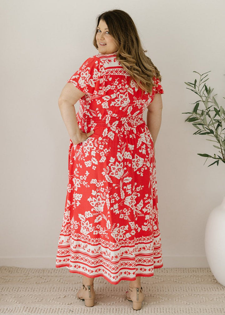 Scarlet Midi Dress in Noel