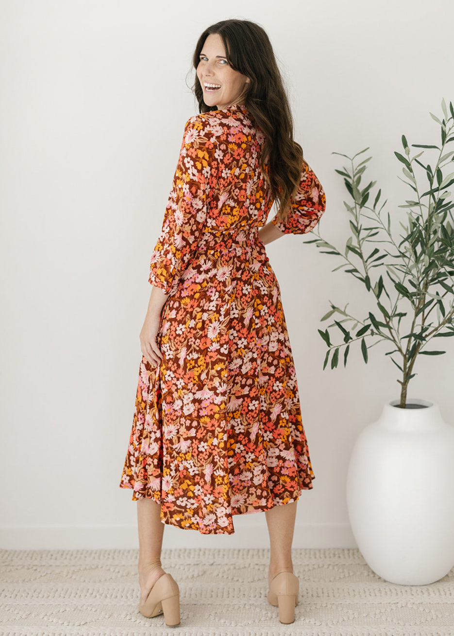 Sutton Midi Dress in Albany